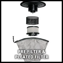 Einhell Aspirateur à Cendres TC-AV 1718 D (1200 W, Performance D’aspiration De 170 mbar, Cuve En Fer-blanc 18 L) 9 Einhell Aspirateur à Cendres TC-AV 1718 D (1200 W, Performance D’aspiration De 170 mbar, Cuve En Fer-blanc 18 L) -Aspirateur et sac Soldes 54817325 5