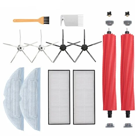 PERLE RARE Kit Accessoires De Rechange Pour Xiaomi Roborock S7 Brosse Principale Rouleau Serpillère Lingettes Filtre Blanc Brosses Latérales De Rechange Pour Aspirateur (lot De 12) 1 PERLE RARE Kit Accessoires De Rechange Pour Xiaomi Roborock S7 Brosse Principale Rouleau Serpillère Lingettes Filtre Blanc Brosses Latérales De Rechange Pour Aspirateur (lot De 12)