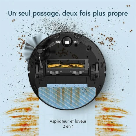 Yeedi Vac Max 3000Pa Aspirateur Robot Laveur Détection Des Tapis Alexa APP MAP 5 Yeedi Vac Max 3000Pa Aspirateur Robot Laveur Détection Des Tapis Alexa APP MAP – Image 5