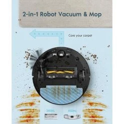 Yeedi Vac Station 3000Pa Aspirateur Robot Détection Des Tapis Programme AOTO MOP -Aspirateur et sac Soldes 54970331 3