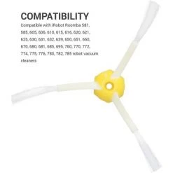 STOMO KIT LARGE 6 PCS BROSSE LATERALE A 3 BRANCHES POUR IROBOT ROOMBA KIT D'ENTRETIEN SERIES 500 600 700 -Aspirateur et sac Soldes 55942724 3
