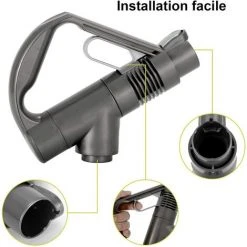 MONLY Poignée Compatible Avec Dyson DC19 DC23 DC26 29 32 36 37Accessoire Aspirateur Poignée De Rechange Poignée De Remplacement Piece Detache -Aspirateur et sac Soldes 57143545 4