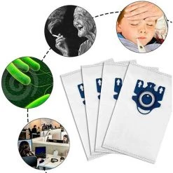 TINOR 6 Remplacement Sac + Filtre Pour Miele HyClean 3D Efficiency GN Classic C1 Complete C2 C3 S2000 S5000 S8000 Series - 9917730 8 TINOR 6 Remplacement Sac + Filtre Pour Miele HyClean 3D Efficiency GN Classic C1 Complete C2 C3 S2000 S5000 S8000 Series - 9917730 -Aspirateur et sac Soldes 57219689 4