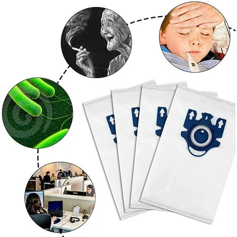 TINOR 6 Remplacement Sac + Filtre Pour Miele HyClean 3D Efficiency GN Classic C1 Complete C2 C3 S2000 S5000 S8000 Series - 9917730 4 TINOR 6 Remplacement Sac + Filtre Pour Miele HyClean 3D Efficiency GN Classic C1 Complete C2 C3 S2000 S5000 S8000 Series - 9917730 – Image 4