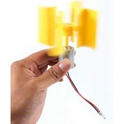 FLYME Mini éolienne Verticale Turbines Générateur,Moteur De Générateur De Vent Éolienne DIY Modèle De Turbine -Aspirateur et sac Soldes 57481468 5