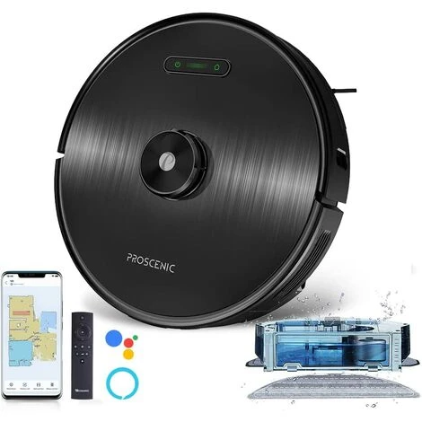 PROSCENIC M8 - Aspirateur Robot Laveur - Aspiration Forte 3000Pa - Cartographie Et Navigation Laser - Débit D'Eau Réglable 1 PROSCENIC M8 - Aspirateur Robot Laveur - Aspiration Forte 3000Pa - Cartographie Et Navigation Laser - Débit D'Eau Réglable