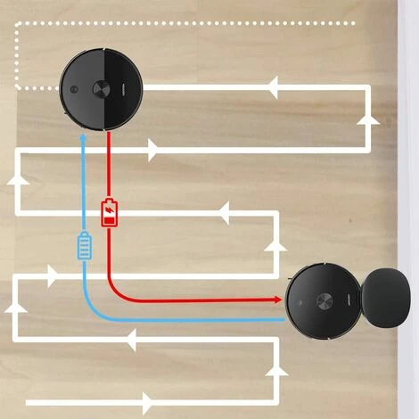 AIRROBO T10+ Aspirateur Robot Laveur Avec Collecteur Poussière Automatique, Laser Navigation, Aspiration 2700Pa, Contôle APP/Alexa, Nettoyage Sélectif De La Pièce, Idéal Pour Poils D'animaux 5 AIRROBO T10+ Aspirateur Robot Laveur Avec Collecteur Poussière Automatique, Laser Navigation, Aspiration 2700Pa, Contôle APP/Alexa, Nettoyage Sélectif De La Pièce, Idéal Pour Poils D'animaux – Image 5