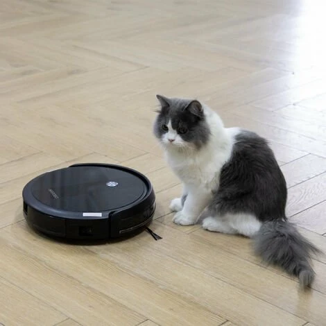 AIRROBO Aspirateur Robot Spécial Poils D'Animaux 2600Pa, 140min D'Autonomie, Recharge Automatique, Collecteur 510ml, Contrôle Avec App/Alexa/WiFi, Pour Sols, Tapis, Silencieux 65dB 4 AIRROBO Aspirateur Robot Spécial Poils D'Animaux 2600Pa, 140min D'Autonomie, Recharge Automatique, Collecteur 510ml, Contrôle Avec App/Alexa/WiFi, Pour Sols, Tapis, Silencieux 65dB – Image 4