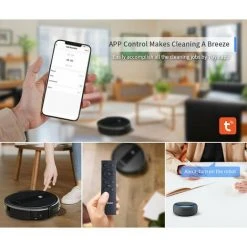 AIRROBO Aspirateur Robot Spécial Poils D'Animaux 2600Pa, 140min D'Autonomie, Recharge Automatique, Collecteur 510ml, Contrôle Avec App/Alexa/WiFi, Pour Sols, Tapis, Silencieux 65dB 9 AIRROBO Aspirateur Robot Spécial Poils D'Animaux 2600Pa, 140min D'Autonomie, Recharge Automatique, Collecteur 510ml, Contrôle Avec App/Alexa/WiFi, Pour Sols, Tapis, Silencieux 65dB -Aspirateur et sac Soldes 57933316 5