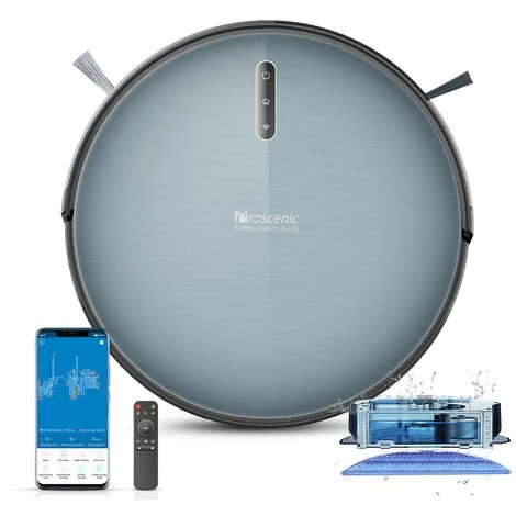 PROSCENIC 830P - Aspirateur Robot Connecté Avec Navigation Intelligente - Fonction Lavage - 0,6L - Wifi 1 PROSCENIC 830P - Aspirateur Robot Connecté Avec Navigation Intelligente - Fonction Lavage - 0,6L - Wifi