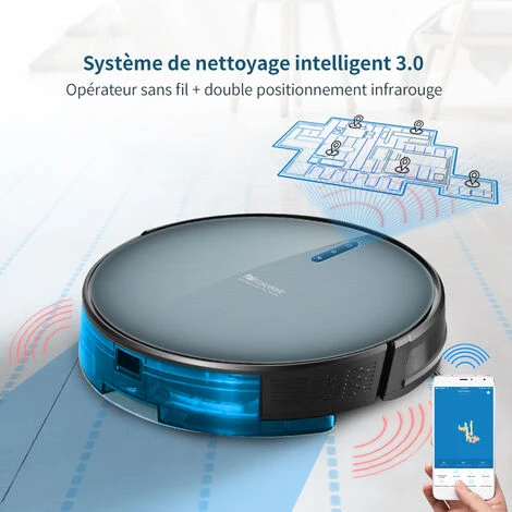 PROSCENIC 830P - Aspirateur Robot Connecté Avec Navigation Intelligente - Fonction Lavage - 0,6L - Wifi 2 PROSCENIC 830P - Aspirateur Robot Connecté Avec Navigation Intelligente - Fonction Lavage - 0,6L - Wifi – Image 2