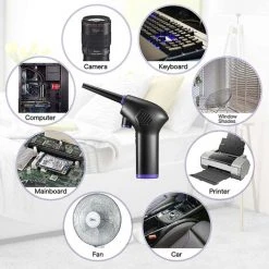 Ensoleillé Aspirateurs à Air Comprimé Pour Ordinateurs, Lasogi Usb Air Duster Pour Le Nettoyage, Mini Aspirateur Rechargeable 15000mah, Aspirateur Clavier W -Aspirateur et sac Soldes 58080759 2