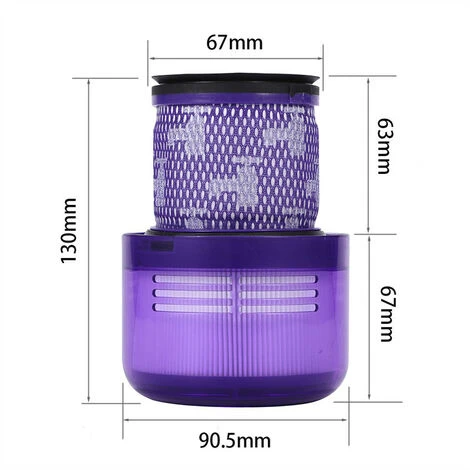 KARTOKNER Lot De 4 Filtres De Rechange Lavables Pour Les Aspirateurs D-yson Filtre (V11 Arrière) 2 KARTOKNER Lot De 4 Filtres De Rechange Lavables Pour Les Aspirateurs D-yson Filtre (V11 Arrière) – Image 2