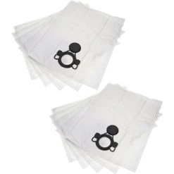 Vhbw 10x Sacs Compatible Avec Nilfisk Aero 31-21 PC INOX Aspirateur - Microfibres Non Tissées, 32cm X 23cm Blanc