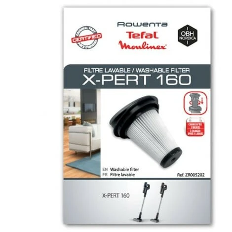SEB INTERNATIONAL Filtre Lavable ZR005202 Pour Aspirateur MOULINEX, ROWENTA X-PERT 160, X-PERT 360 - NC 1 SEB INTERNATIONAL Filtre Lavable ZR005202 Pour Aspirateur MOULINEX, ROWENTA X-PERT 160, X-PERT 360 - NC