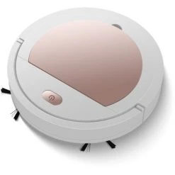 BENOBBY KIDS Robot Aspirateur, Laveur De Sol, Facile à Utiliser, 3 Modes De Nettoyage, Silencieux, Or Rose，UBS，or Rose