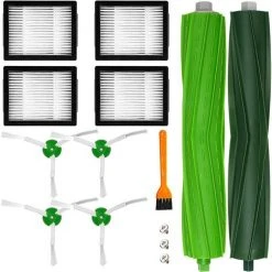 EINEMGELD Pièces De Rechange Brosses Pour IRobot Roomba I, E, & J Séries E3 E5 E6 E7 I7 I7+/i7 Plus J7 I6 I8 I3 I3+ I4 Plus 3150, Kit D'accessoires Filtres Brosses Latérales Brosses En Caoutchouc