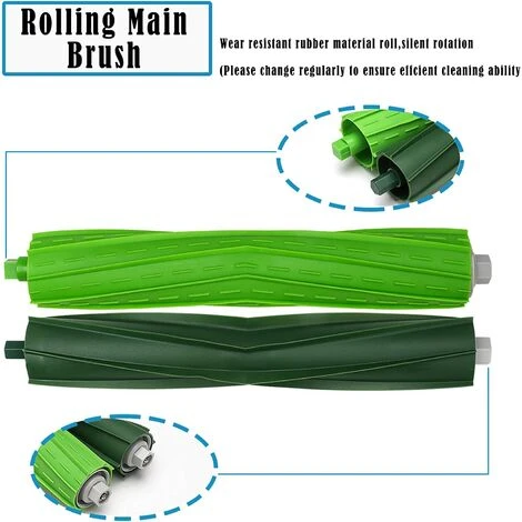 EINEMGELD Pièces De Rechange Brosses Pour IRobot Roomba I, E, & J Séries E3 E5 E6 E7 I7 I7+/i7 Plus J7 I6 I8 I3 I3+ I4 Plus 3150, Kit D'accessoires Filtres Brosses Latérales Brosses En Caoutchouc 2 EINEMGELD Pièces De Rechange Brosses Pour IRobot Roomba I, E, & J Séries E3 E5 E6 E7 I7 I7+/i7 Plus J7 I6 I8 I3 I3+ I4 Plus 3150, Kit D'accessoires Filtres Brosses Latérales Brosses En Caoutchouc – Image 2