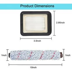 EINEMGELD Un Ensemble De 6 Pièces De Rechange Compatibles Avec Les Aspirateurs Bissell CrossWave, 3 1868 Rouleaux Brosses Multi-surfaces, 3 1866 Packs De Filtres Sous Vide, Par Rapport Aux Pièces 1608683, 160-8683, 1608684 -Aspirateur et sac Soldes 59434001 3