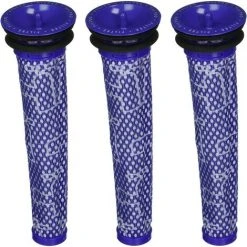 EINEMGELD Préfiltre De Remplacement De Filtre En 3 Pièces, Adapté Aux Aspirateurs Dyson V6, V7, V8, DC58, DC59. Numéro De Pièce De Rechange 965661-01