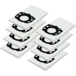 EINEMGELD 8 Pièces WD5 Sac Filtrant En Polaire Sac Filtrant à Poussière Pour Aspirateur Kärcher WD4 WD5 WD5 / P MV4 MV5 MV6 Aspirateur Eau Et Poussière, Remplacer 2.863-006.0