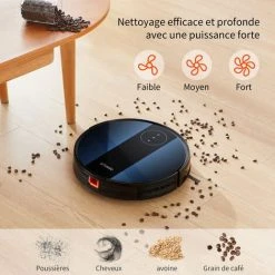 ULTENIC D5 - Aspirateur Robot Ultramince - Aspiration De 3000 Pa - Batterie 2600mAh - Connecté Bluetooth Et WIFI - Convient Aux Personnes âgées 8 ULTENIC D5 - Aspirateur Robot Ultramince - Aspiration De 3000 Pa - Batterie 2600mAh - Connecté Bluetooth Et WIFI - Convient Aux Personnes âgées -Aspirateur et sac Soldes 59465144 4