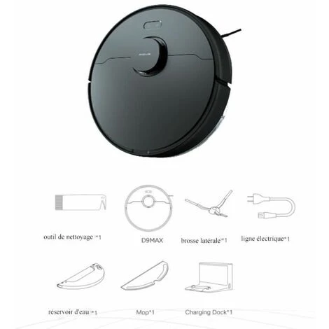 Dreame D9 Max Robot Aspirateur- 4000Pa Aspiration- 5200mAh Batterie- Alexa- Mijia APP Contrôle- 270ml Réservoir D'eau 5 Dreame D9 Max Robot Aspirateur- 4000Pa Aspiration- 5200mAh Batterie- Alexa- Mijia APP Contrôle- 270ml Réservoir D'eau – Image 5