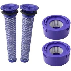 MINETGNON Kit Pack De 4 Filtres Post Moteur Et Filtre Pr¨¦ Moteur Pour Dyson Aspirateur V8 V7