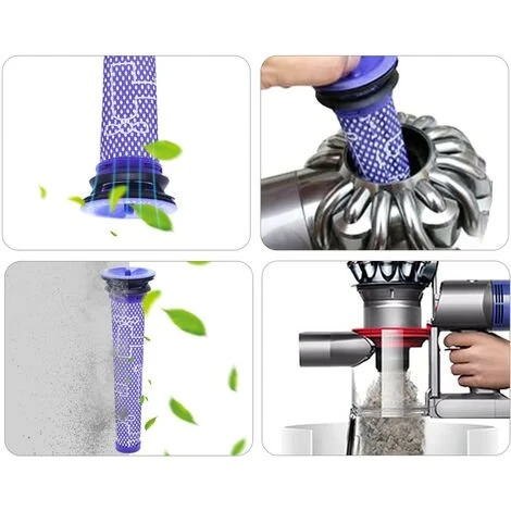 MINETGNON Kit Pack De 4 Filtres Post Moteur Et Filtre Pr¨¦ Moteur Pour Dyson Aspirateur V8 V7 5 MINETGNON Kit Pack De 4 Filtres Post Moteur Et Filtre Pr¨¦ Moteur Pour Dyson Aspirateur V8 V7 – Image 5