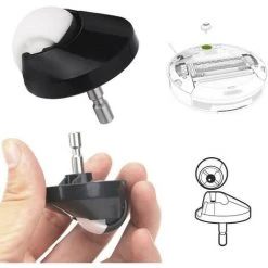 MINETGNON Pack De 2 Roues Avant Pivotante Pour IRobot Roomba Aspirateur S¨¦ries500 600 700 800 900 +Brosse Offert -Aspirateur et sac Soldes 60155100 3