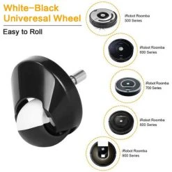 MINETGNON Pack De 2 Roues Avant Pivotante Pour IRobot Roomba Aspirateur S¨¦ries500 600 700 800 900 +Brosse Offert -Aspirateur et sac Soldes 60155100 5