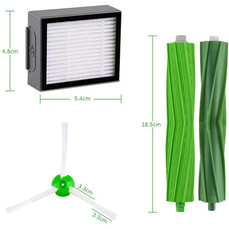 MINETGNON KIT Pack De 10 Accesoires Pour IRobot Roomba Aspirateur (Brosses + Filtres) - S¨¦ries I3/i3+/i4/i7/i7+/E5/E6/E7 4 MINETGNON KIT Pack De 10 Accesoires Pour IRobot Roomba Aspirateur (Brosses + Filtres) - S¨¦ries I3/i3+/i4/i7/i7+/E5/E6/E7 – Image 4