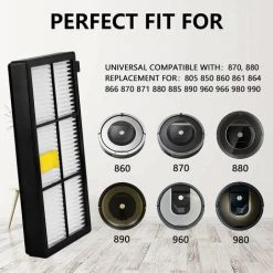 MINETGNON Pack De 3 Replacements De Filtre Pour IRobot Aspirateur S¨¦ries 800 And 900 - Haut Efficacit¨¦ 9 MINETGNON Pack De 3 Replacements De Filtre Pour IRobot Aspirateur S¨¦ries 800 And 900 - Haut Efficacit¨¦ -Aspirateur et sac Soldes 60155103 5