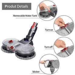 BENOBBY KIDS Tête De Vadrouille électrique Pour Aspirateur Dyson V11 V10 V8 V7 V15 Avec Réservoir D'eau Amovible, 6 Vadrouilles Lavables + 1 Réservoir De Recharge -Aspirateur et sac Soldes 60644162 4