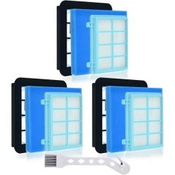 BENOBBY KIDS Lot De 3 Filtres Pour Aspirateur Philips FC8010/01 FC9331 FC9332 FC9334 FC9550 FC9555 FC9556 - Accessoires Pour Philips PowerPro Compact, PowerPro Active/PowerPro City Filter