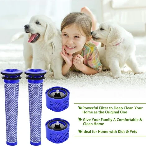 BENOBBY KIDS Filtres Pour Filtres De Rechange Pour Aspirateur Dyson V6 Absolute, 2 Post-filtres Et 2 Pré-filtres 2 BENOBBY KIDS Filtres Pour Filtres De Rechange Pour Aspirateur Dyson V6 Absolute, 2 Post-filtres Et 2 Pré-filtres – Image 2