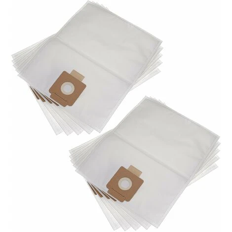 Vhbw 10x Sacs Compatible Avec Kärcher T 10/1, T 10/1 Adv, T101eco!efficiency Aspirateur - Microfibres Non Tissées, 36cm X 23,5cm Blanc 1 Vhbw 10x Sacs Compatible Avec Kärcher T 10/1, T 10/1 Adv, T101eco!efficiency Aspirateur - Microfibres Non Tissées, 36cm X 23,5cm Blanc