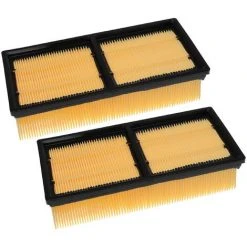 Vhbw Lot De 2x Filtres Plissé Plat Compatible Avec Kärcher NT 65/2 Tact² Tc Aspirateur Industriel - Élément Filtrant