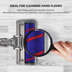 MEZHENG Brosse De Nettoyage Douce Accessoire De Tête De Nettoyage Avec Lumière LED Compatible Avec L'aspirateur à Main Sans Fil Dyson V11 V10 V8 V7 Pour Parquet -Aspirateur et sac Soldes 61309975 3