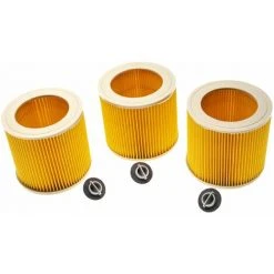 Vhbw Lot De 3x Filtres à Cartouche Compatible Avec Kärcher NT 27/1 ME Professional, NT 27/1 Aspirateur à Sec Ou Humide - Filtre Plissé, Jaune 6 Vhbw Lot De 3x Filtres à Cartouche Compatible Avec Kärcher NT 27/1 ME Professional, NT 27/1 Aspirateur à Sec Ou Humide - Filtre Plissé, Jaune -Aspirateur et sac Soldes 61351216 3