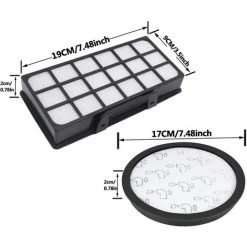 FOZIY Filtre ZR903701，Filtre Rechange ZR903701，Filtres Pour Rowenta Silence Force Cyclonic 4aaaa Ro76xx ModÈle Aspirateurs, Filtre Accessoires Pour RO7647EA RO7663EA RO7676EA RO7681EA (Modèle RO76xx)，une Pièce, Noir,Fonepro -Aspirateur et sac Soldes 63528607 2