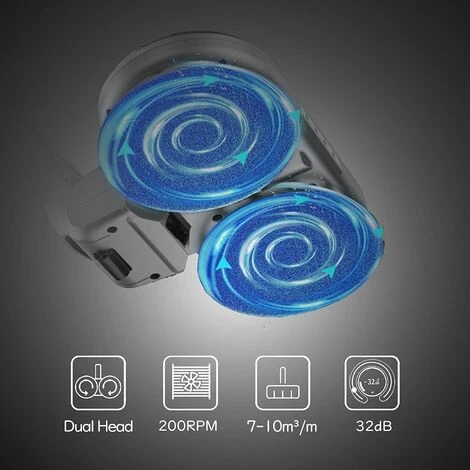 MEZHENG Tête De Vadrouille Electrique Pour Aspirateur Dyson V15 V11 V10 V7 V8, Accessoire De Brosse Dyson Avec Réservoir D'eau Amovible, 6 Vadrouilles Lavables, Accessoire Dyson Avec Phares à LED 2 MEZHENG Tête De Vadrouille Electrique Pour Aspirateur Dyson V15 V11 V10 V7 V8, Accessoire De Brosse Dyson Avec Réservoir D'eau Amovible, 6 Vadrouilles Lavables, Accessoire Dyson Avec Phares à LED – Image 2