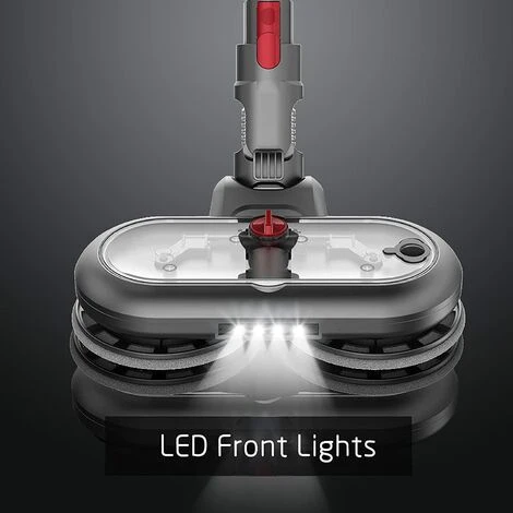 MEZHENG Tête De Vadrouille Electrique Pour Aspirateur Dyson V15 V11 V10 V7 V8, Accessoire De Brosse Dyson Avec Réservoir D'eau Amovible, 6 Vadrouilles Lavables, Accessoire Dyson Avec Phares à LED 5 MEZHENG Tête De Vadrouille Electrique Pour Aspirateur Dyson V15 V11 V10 V7 V8, Accessoire De Brosse Dyson Avec Réservoir D'eau Amovible, 6 Vadrouilles Lavables, Accessoire Dyson Avec Phares à LED – Image 5