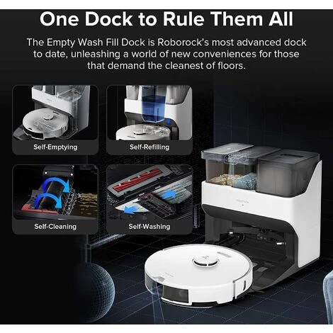 Roborock S7 Pro Ultra Aspirateur Robot 5100Pa Vide. Serpilli��re. Laver. Automagiquement 2 Roborock S7 Pro Ultra Aspirateur Robot 5100Pa Vide. Serpilli��re. Laver. Automagiquement – Image 2