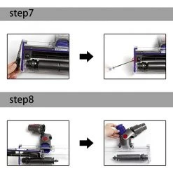 MEZHENG Soft Roller Blue Hose For Dyson V6 V7 V8 V10 V11 Vacuum Cleaner Replacement Attachment Accessories -Aspirateur et sac Soldes 63799968 5