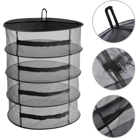 MEZHENG Filet De Séchage - 4 Couches Maille Suspendue Filet De Séchage Pour Séchage D'herbes, Filet Séchage D'herbe Avec Des Fermetures À Glissière-45 Cm / 60 Cm… 2 MEZHENG Filet De Séchage - 4 Couches Maille Suspendue Filet De Séchage Pour Séchage D'herbes, Filet Séchage D'herbe Avec Des Fermetures À Glissière-45 Cm / 60 Cm… – Image 2