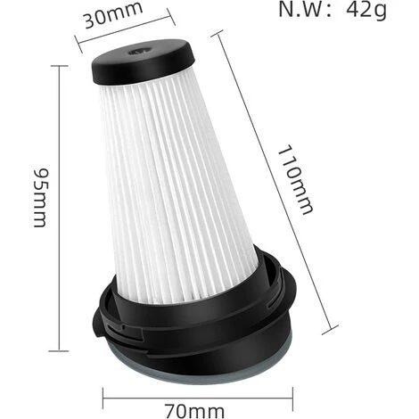 TINOR Filtre De Rechange Multicolore Pour Aspirateur Balais X-Pert 160 ZR005202(2 Pcs) 3 TINOR Filtre De Rechange Multicolore Pour Aspirateur Balais X-Pert 160 ZR005202(2 Pcs) – Image 3