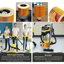 TINOR Filtre à Cartouche Pour Karcher WD2 Wd3 MV3 Etc. Comme 6.414-552.0 - 2pcs 9 TINOR Filtre à Cartouche Pour Karcher WD2 Wd3 MV3 Etc. Comme 6.414-552.0 - 2pcs -Aspirateur et sac Soldes 64032266 5