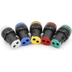 ARC-EN-CIéL Lot De 5 Voyants LED Lumineux Indicateur AD16-22D/S - 22 Mm 220 VAC 20 MA -Rouge/vert/jaune/bleu/blanc Arcenciél -Aspirateur et sac Soldes 64126404 3