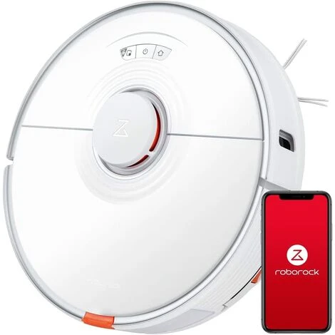 Roborock S7 Aspirateur Robot Puissant 2500Pa Robot LiDAR Navigation - APP- Blanc 1 Roborock S7 Aspirateur Robot Puissant 2500Pa Robot LiDAR Navigation - APP- Blanc